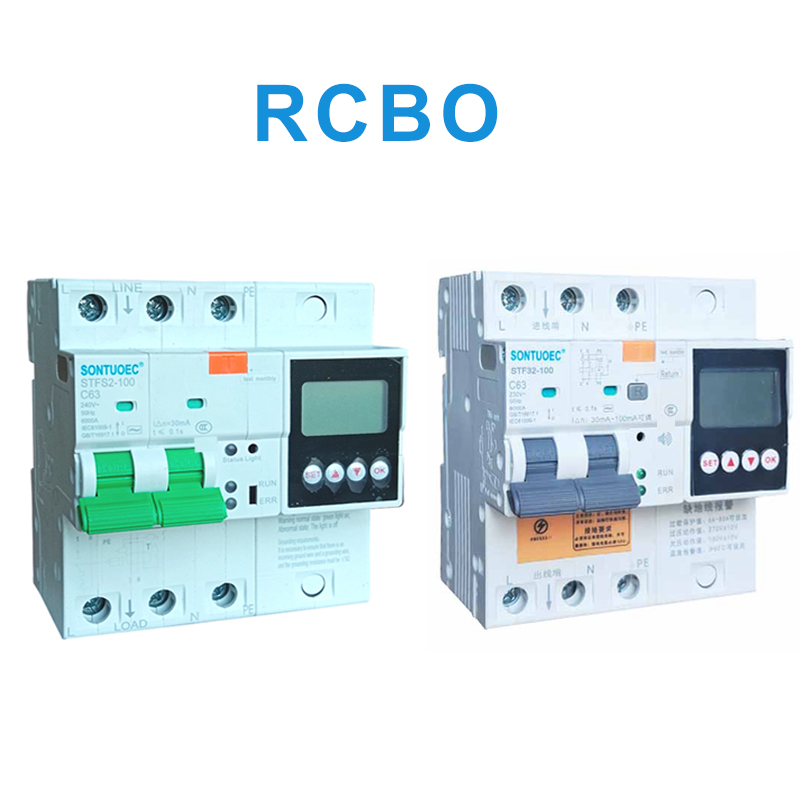 100a 2p 4p daudzfunkcionāla rcbo