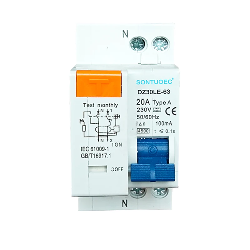 1p+n elektroniskā tipa rcbo