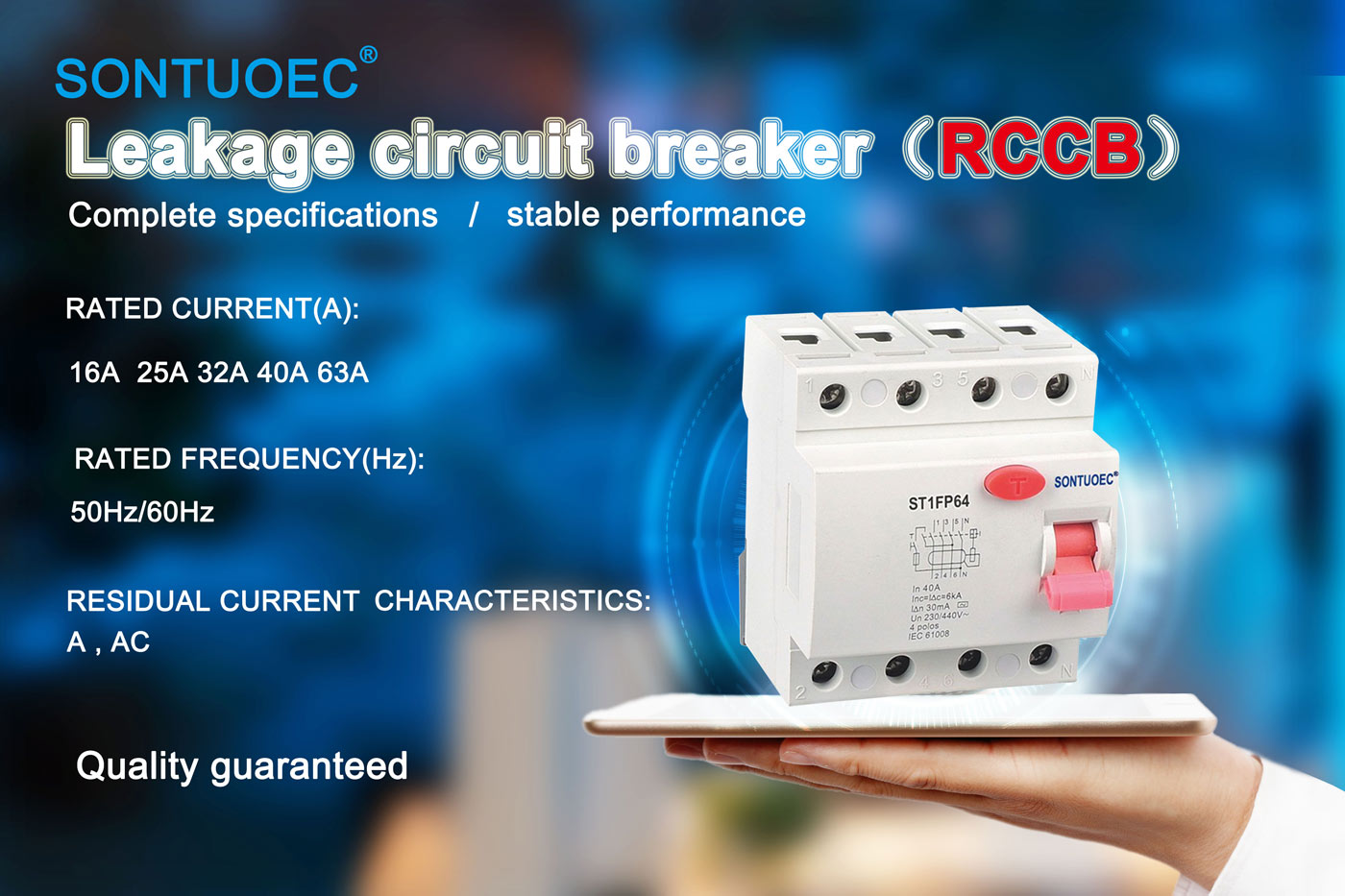 Electronic Type RCCB