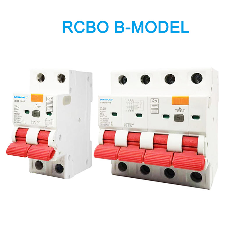 RCBO B modelis 2p 4p atlikušās strāvas ķēdes pārtraucējs
